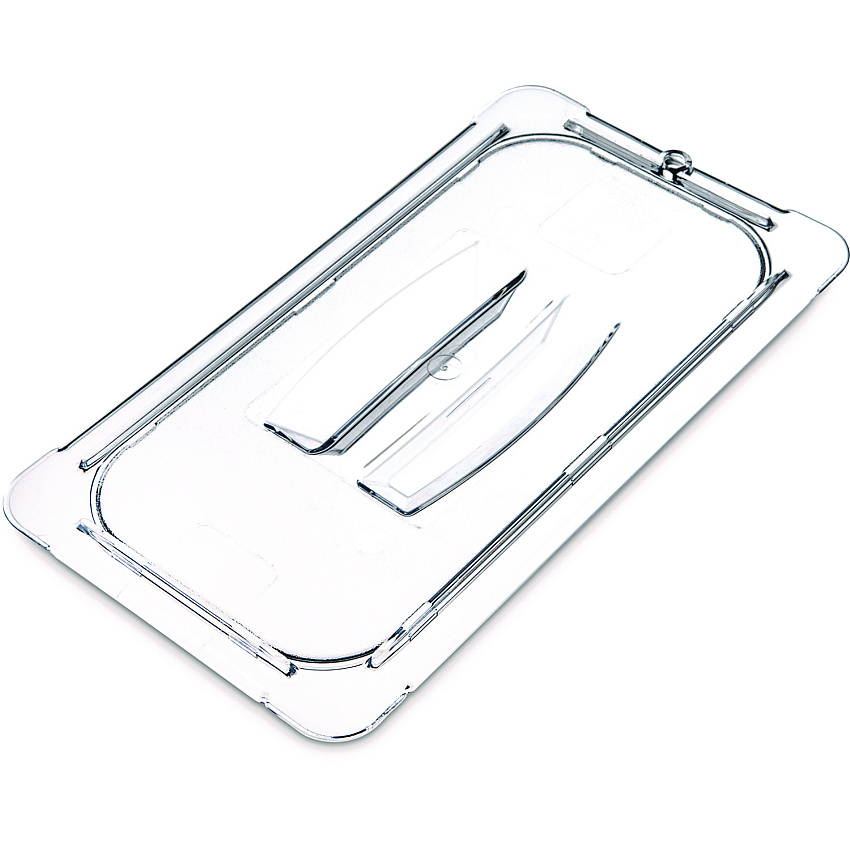 Carlisle StorPlus Polycarbonate Handled Universal Lid, 7 x 12.5 x 0.88, Clear, Plastic (CFS10270U07)