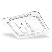 Carlisle StorPlus Polycarbonate Handled Universal Lid, 6.31 x 6.88 x 0.88, Clear, Plastic (CFS10310U07)
