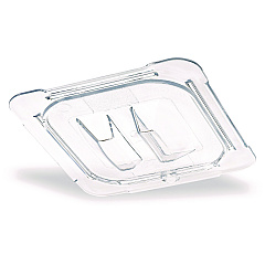 Carlisle StorPlus Polycarbonate Handled Universal Lid, 6.31 x 6.88 x 0.88, Clear, Plastic (CFS10310U07)
