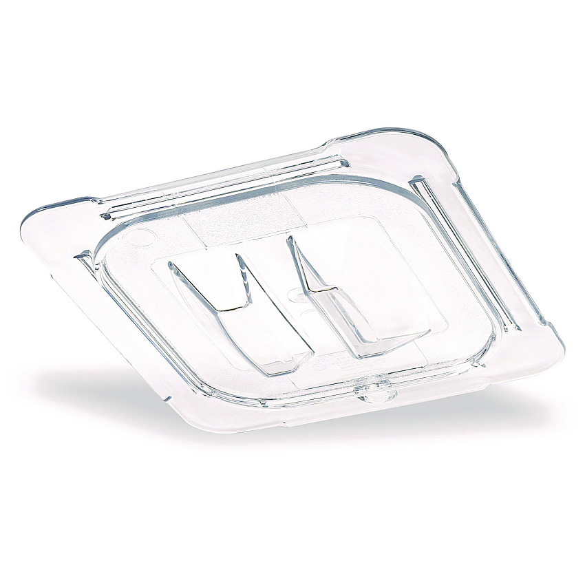 Carlisle StorPlus Polycarbonate Handled Universal Lid, 6.31 x 6.88 x 0.88, Clear, Plastic (CFS10310U07)