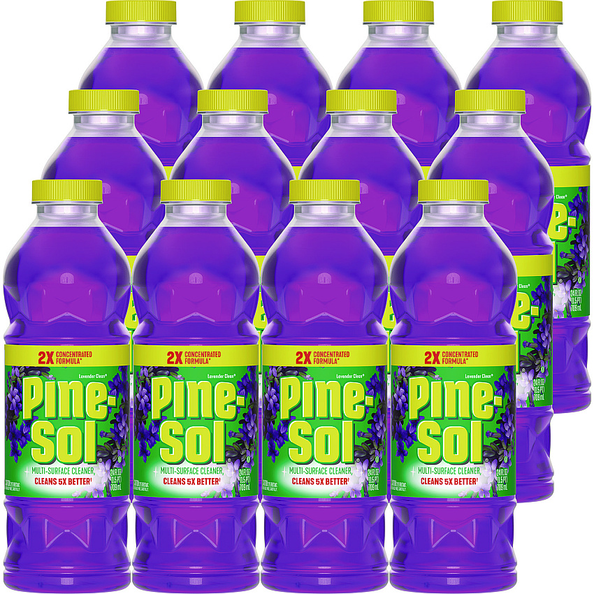 Pine-Sol Multi-Surface Cleaner Concentrated, Lavender Clean, 24 oz Bottle, 12/Carton (CLO60153CT)