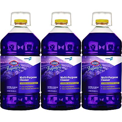 CloroxPro Fraganzia Multi-Purpose Cleaner Concentrate, Lavender Meadows Scent, 175 oz Bottle, 3/Carton (CLO60614CT)