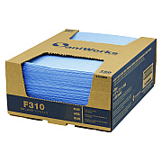 SaniWorks Deluxe Foodservice Wiper, 1-Ply, 13 x 21, Blue, 150/Carton (HOSNF310QCBA)