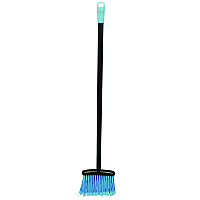 Impact Lobby Dust Pan Broom, 36.86", Black/Blue, 12/Carton (IMPT001501)
