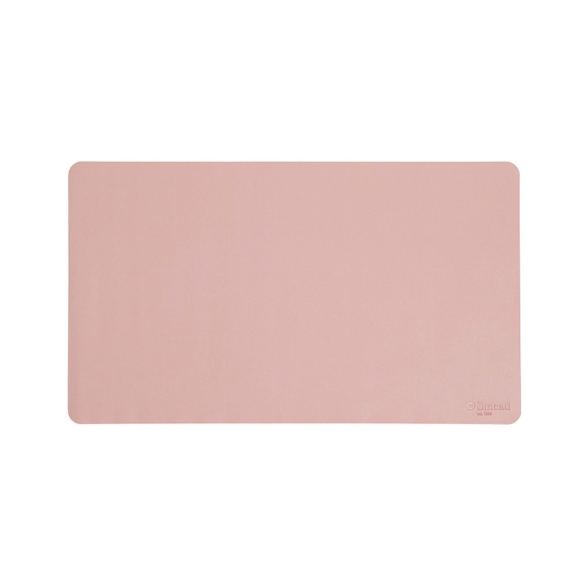 Smead Vegan Leather Desk Pads, 23.6 x 13.7, Light Pink (SMD64839)