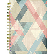Cambridge Triad Weekly/Monthly Planner, Geometric Artwork, 8.5 x 6.38, Multicolor Cover, 12-Month (Jan to Dec): 2025 (1728200)