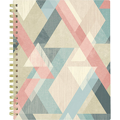 Cambridge Triad Weekly/Monthly Planner, Geometric Artwork, 11 x 9.25, Multicolor Cover, 12-Month (Jan to Dec): 2025 (1728905)
