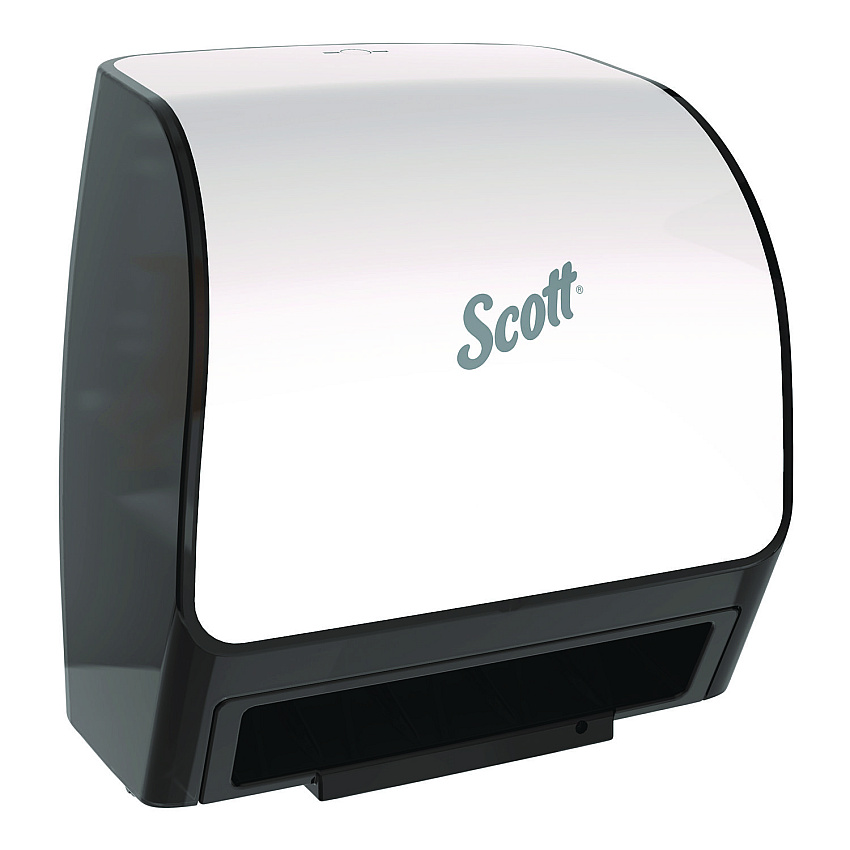 Scott Slimroll Electronic Towel Dispenser, 12.35 x 7.25 x 11.8, White/Black (KCC47259)