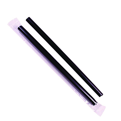Karat Boba Straws, 9", Black, 1,600/Carton (KRTC9060SBLACK)