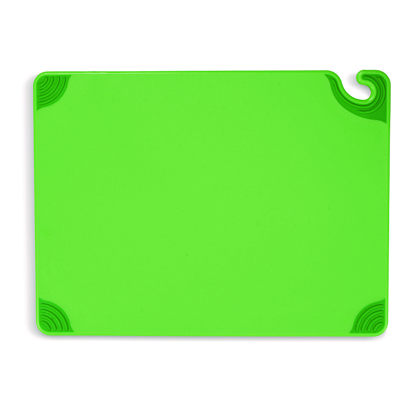 San Jamar Saf-T-Grip Cutting Board, 24 x 18 x 0.5, Green (SJMCBG182412GN)