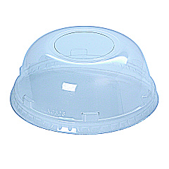 Fabri-Kal Kal-Clear/Nexclear Drink Cup Lids, Squat Dome Lid with 1.75" Hole, Fits 32 oz Cold Cups, Clear, 500/Carton (FABDLKC32S)