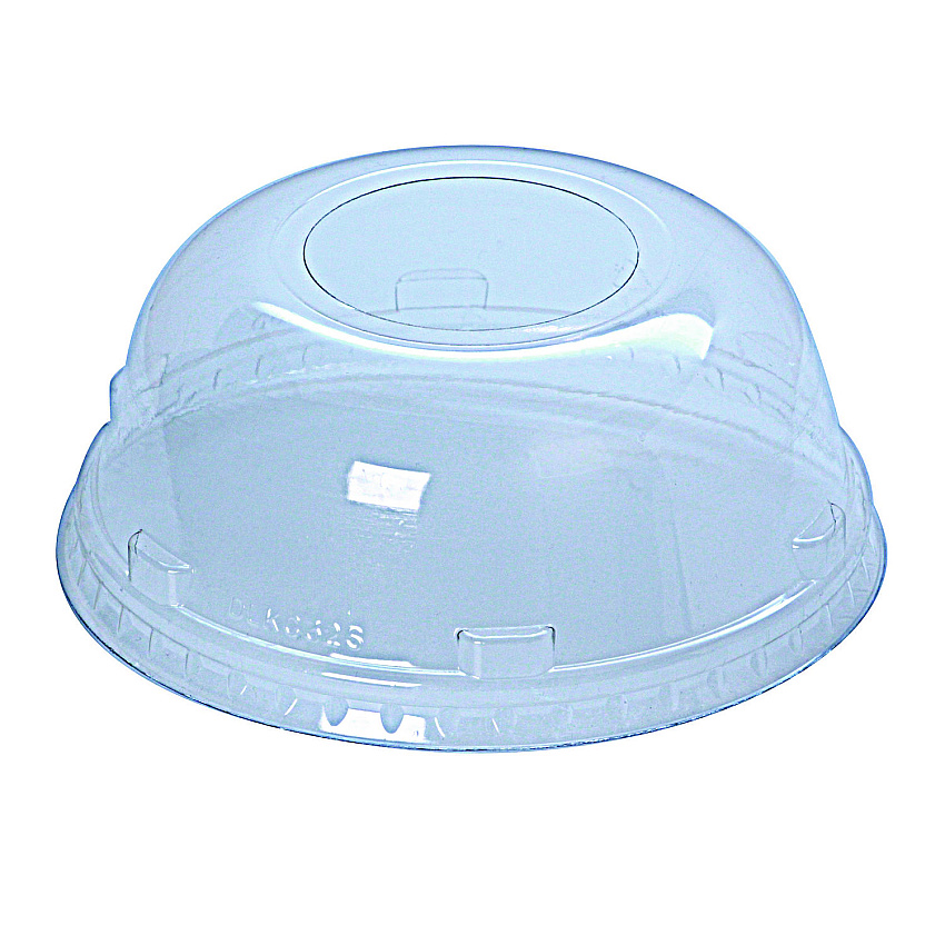 Fabri-Kal Kal-Clear/Nexclear Drink Cup Lids, Squat Dome Lid with 1.75" Hole, Fits 32 oz Cold Cups, Clear, 500/Carton (FABDLKC32S)