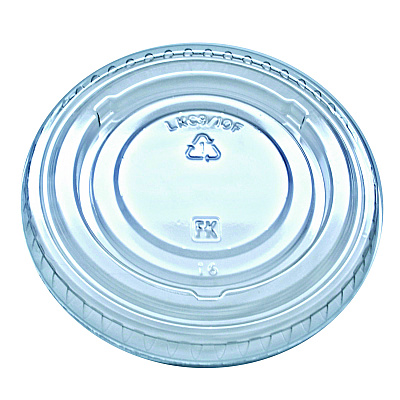 Fabri-Kal Kal-Clear/Nexclear Drink Cup Lids, Flat Lid with No Slot, Fits 9 to 10 oz Cold Cups, Clear, 2,500/Carton (FABLKC910F)