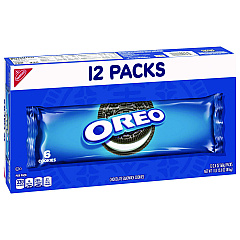 Nabisco Oreo Cookies Single Serve Packs, Chocolate, 2.4 oz Pack, 6 Cookies/Pack, 12 Packs/Box (CDB00470)