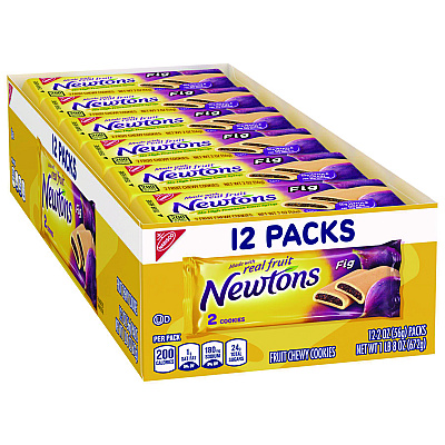 Nabisco Fig Newtons, 2 oz Pack, 12/Box (CDB03744)