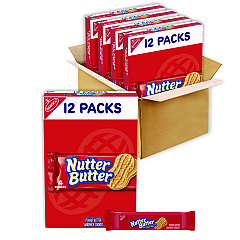 Nabisco Nutter Butter Cookies, 1.9 oz Pack, 48 Packs/Carton (CDB03745)