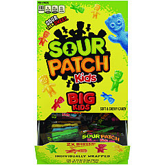 Sour Patch Kids Fruit Flavored Candy, Grab-and-Go, 240-Pieces/Box (CDB43147)