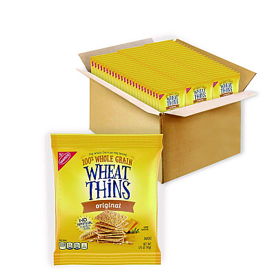Nabisco Wheat Thins Crackers, Original, 1.75 oz Bag, 72/Carton (CDB00798)