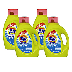 Tide Simply Clean and Fresh Laundry Detergent, Refreshing Breeze, 64 Loads, 84 oz Bottle, 4/Carton (PGC13143)