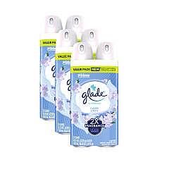 Glade Air Freshener, Clean Linen Scent, 8.3 oz, 2/Pack, 3Packs/Carton (377363)