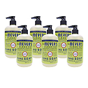 Mrs. Meyer's Clean Day Liquid Hand Soap, Lemon Scent, 12.5 oz, 6/Carton (SJN373205)