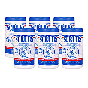 SCRUBS Hand Cleaner Towels, 1-Ply, 10 x 12, Citrus, Blue/White, 30/Canister (ITW42230CT)