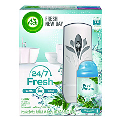 Air Wick Freshmatic Life Scents Starter Kit, 5.89 oz Fresh Waters Refill/AA Battery (RAC88413KT)