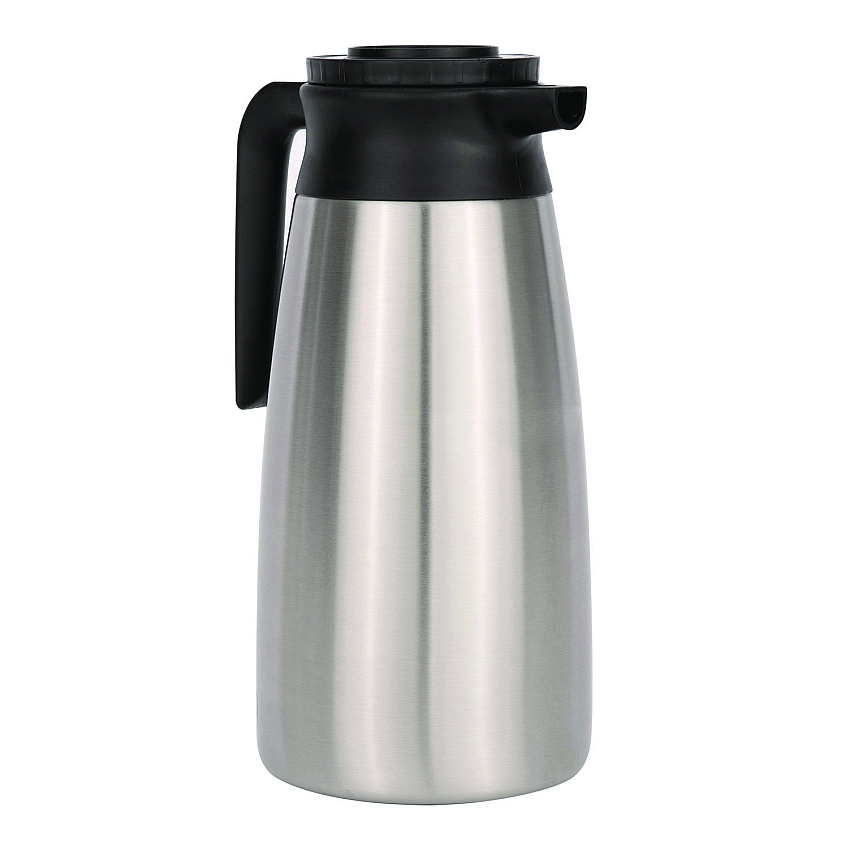 BUNN 1.9 Liter Thermal Pitcher, Stainless Steel/Black (BUNVACPIT19)