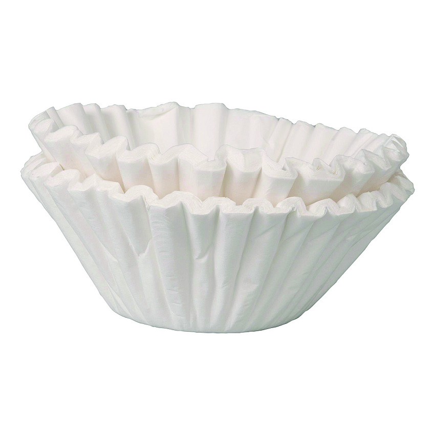 BUNN Commercial Coffee Filters, 32 Cup Size, Flat Bottom, 50/Cluster, 10 Clusters/Pack (BUNGOURMET504)