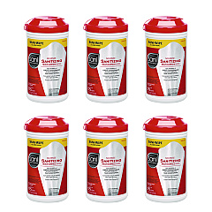 Sani Professional No-Rinse Sanitizing Multi-Surface Wipes, Unscented, White, 175/Container, 6/Carton (NICP66784)