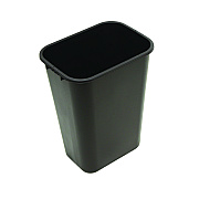 Impact Soft-Sided Wastebasket, 41 qt, Polyethylene, Black (IMP77035)