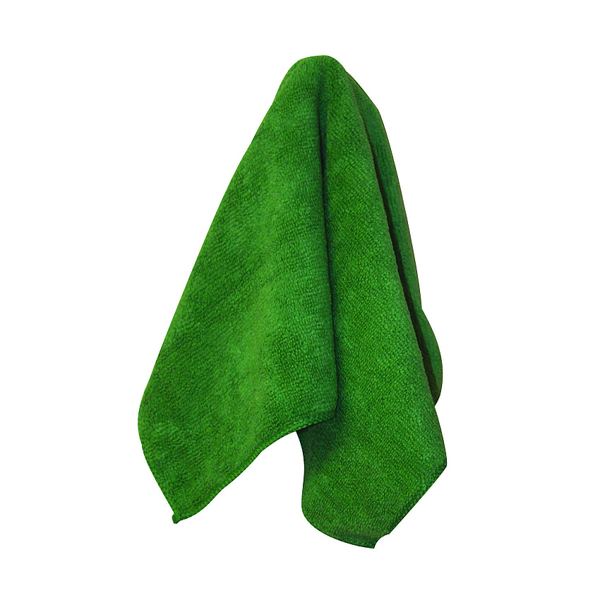 Impact Premium Weight Microfiber Dry Cloths, 16 x 16, Green, 12/Pack (IMPLFK300)