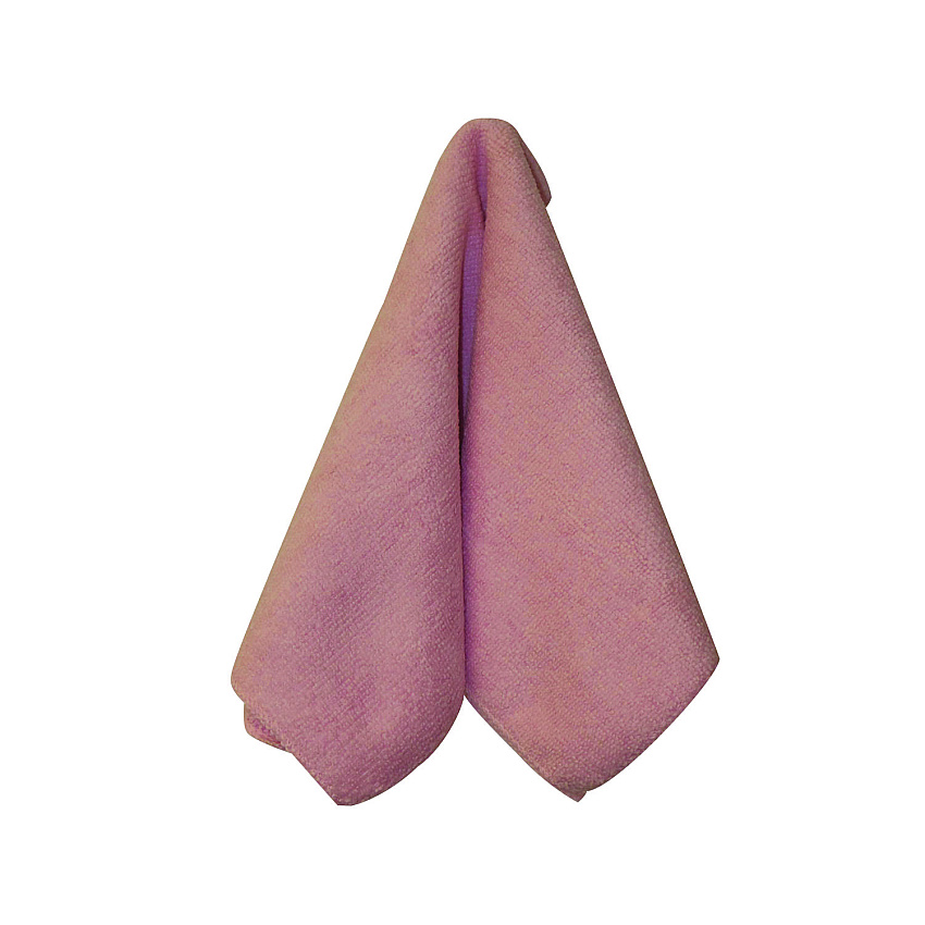Impact Premium Weight Microfiber Dry Cloths, 16 x 16, Pink, 12/Pack (IMPLFK400)