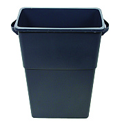 Impact Thin Bin Containers, 23 gal, Polyethylene, Gray (IMP70233)