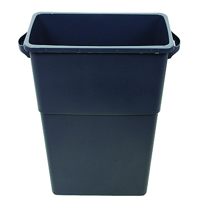 Impact Thin Bin Containers, 23 gal, Polyethylene, Gray (IMP70233)