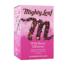 Mighty Leaf Tea Whole Leaf Tea Pouches, Wild Berry Hibiscus, 15/Box (PEE510144)