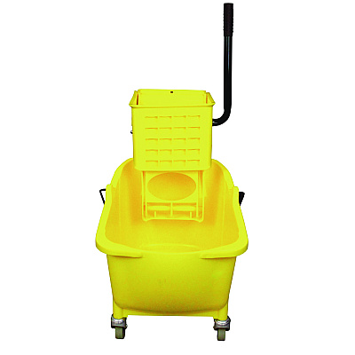 Impact Side-Press Wringer and Plastic Bucket Combo, 12 to 32 oz, Yellow (IMP7Y26363Y)