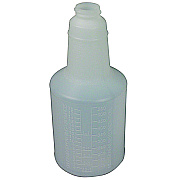 Impact Plastic Bottles with Graduations, 24 oz, Clear, 24/Carton (IMP5024WG2491)