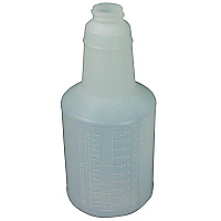 Impact Plastic Bottles with Graduations, 24 oz, Clear, 24/Carton (IMP5024WG2491)