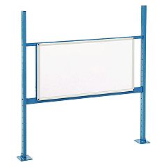 Global Industrial Workbench Whiteboard Panel Kit, Steel/Aluminum, 48" (GBE319178BL)