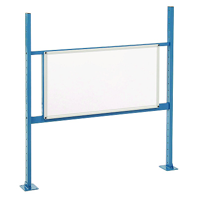 Global Industrial Workbench Whiteboard Panel Kit, Steel/Aluminum, 48" (GBE319178BL)