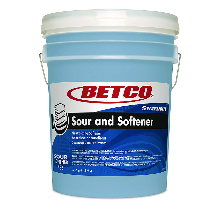 Betco Symplicity Sour and Softener, Springtime Fresh Scent, 5 gal Pail (BET4837800)