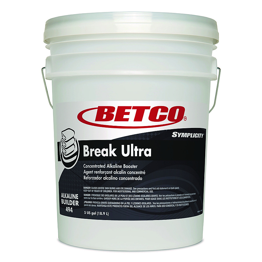 Betco Symplicity Break Ultra Alkaline Booster, Unscented, 5 gal Pail (BET4947800)