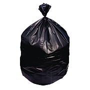 Heritage Linear Low-Density Can Liners, 30 gal, 0.9 mil, 26" x 42", Black, Flat Pack, 200/Carton (HERD5242TK)