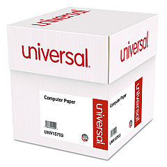 Universal Printout Paper, 2-Part, 15 lb Bond Weight, 9.5 x 11, White, 1,650/Carton (UNV15703)