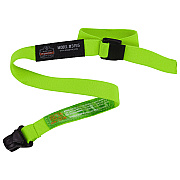 ergodyne Squids 3155 Elastic Lanyard with Clamp, 2 lb Max Working Capacity, 18"-48" Long, Lime, 10/Pack (EGO19154)