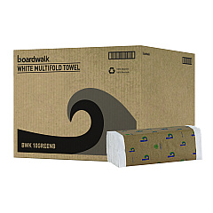 Boardwalk Green C-Fold Towels, 1-Ply, 10.13 x 12.75, Natural White, 150/Pack, 16 Packs/Carton (BWK51GREENB)
