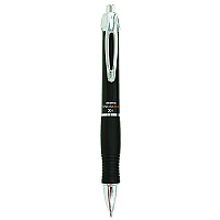 Zebra Sarasa Dry X10 Gel Pen, Retractable, Medium 0.7 mm, Black Ink, Black/Silver Barrel, 12/Pack (ZEB42610)