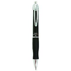 Zebra Sarasa Dry X10 Gel Pen, Retractable, Medium 0.7 mm, Black Ink, Black/Silver Barrel, 12/Pack (ZEB42610)