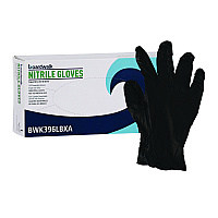 Boardwalk Disposable General-Purpose Powder-Free Nitrile Gloves, Large, Black, 4.4 mil, 100/Box (BWK396LBXA)